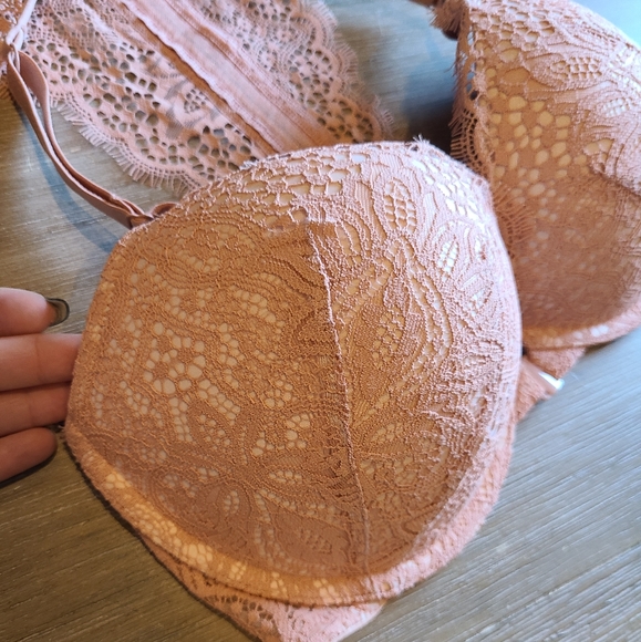 NWT Light Pink Lace 32DD Bra - Picture 3 of 10